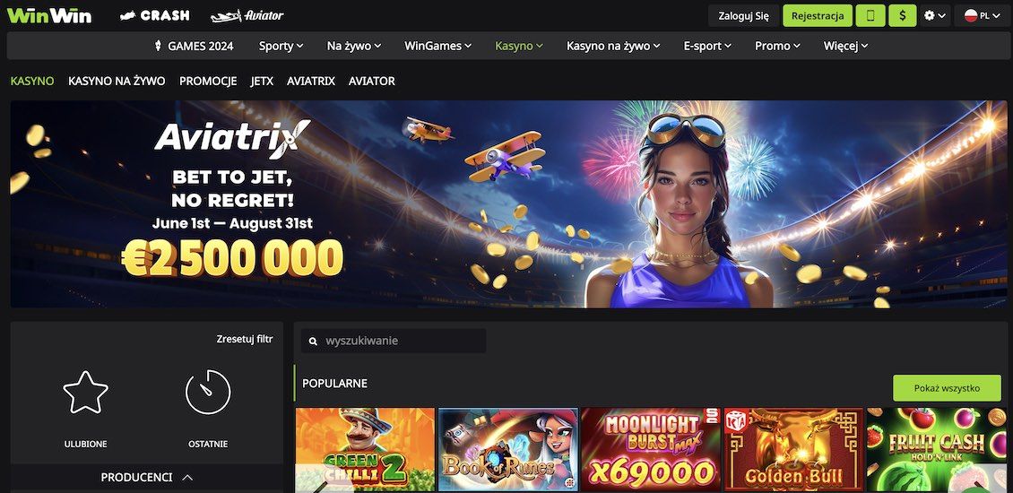WinWin Bet’da ro‘yxatdan o‘ting O‘yin va yutish imkoniyatlari